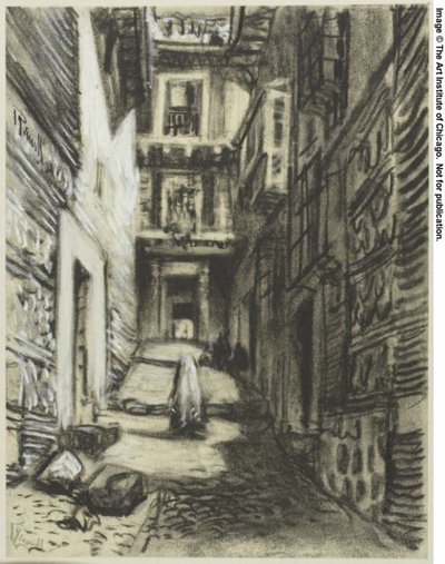 A Street of Toledo by Joseph Pennell