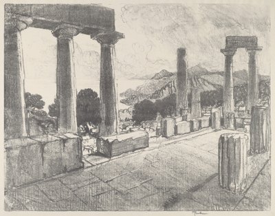 Aegina, The Black Forest by Joseph Pennell