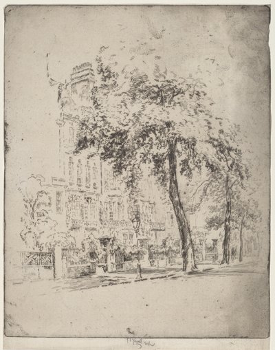 Big Tree, Cheyne Walk by Joseph Pennell