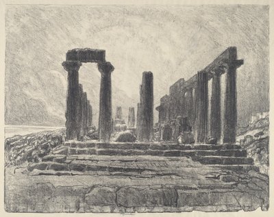 Columns of the Temple of Juno, Girgenti by Joseph Pennell