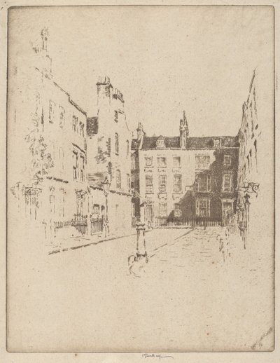 Cowley Street, Westminster by Joseph Pennell