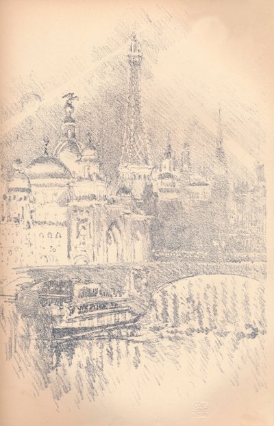 Early Evening Effect, Paris Exhibition, 1901 by Joseph Pennell