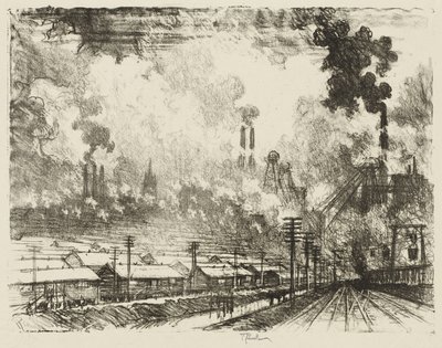 English War Work: The Coal Mines by Joseph Pennell