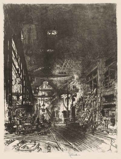 English War Work: Within the Furnaces by Joseph Pennell