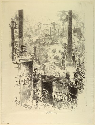 From the Tops of the Furnaces by Joseph Pennell