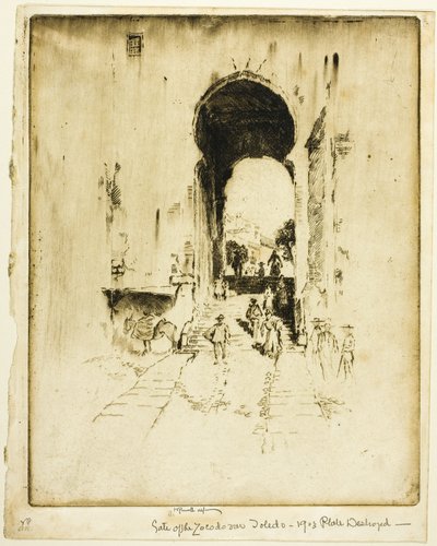 Gate of the Zocodovar, Toledo by Joseph Pennell