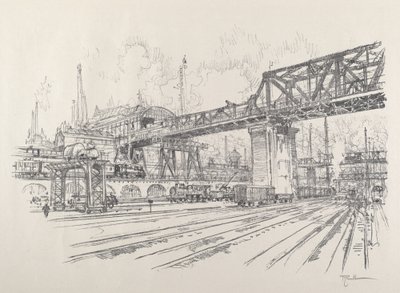 Gleisdreieck by Joseph Pennell