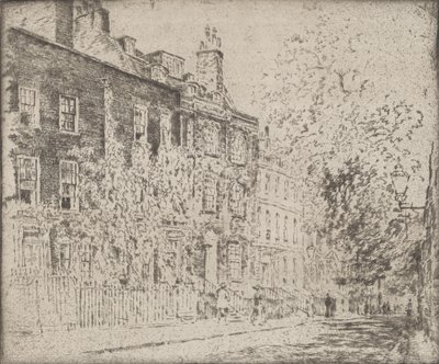 Great College Street, Westminster by Joseph Pennell
