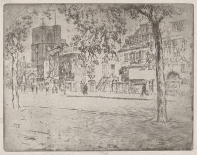 House Where Whistler Died, 1904 by Joseph Pennell