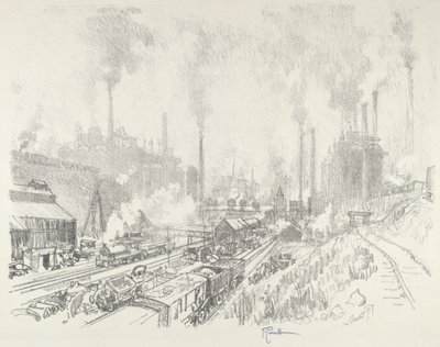 In the Land of Iron and Steel by Joseph Pennell