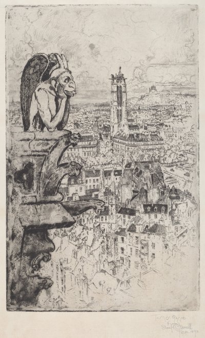 The Stryge by Joseph Pennell