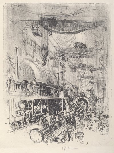 Making a Turbine Engine by Joseph Pennell