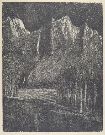 Night in the Yosemite, 1912 by Joseph Pennell