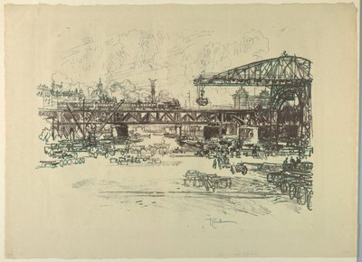 Railroad Station, Berlin by Joseph Pennell