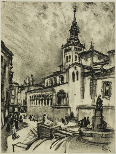 San Martín, Segovia by Joseph Pennell