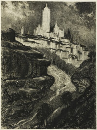 Segovia by Joseph Pennell