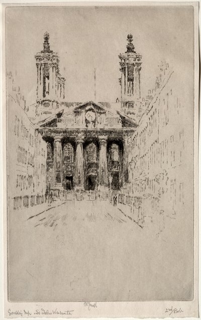 St. Johns, Westminster by Joseph Pennell