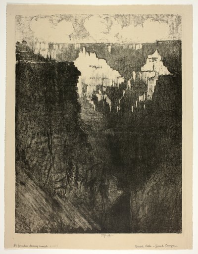 Sunset Cities, in the Grand Canyon by Joseph Pennell