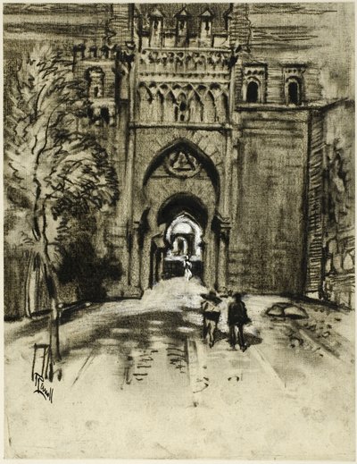 Superb Puerta del Sol by Joseph Pennell