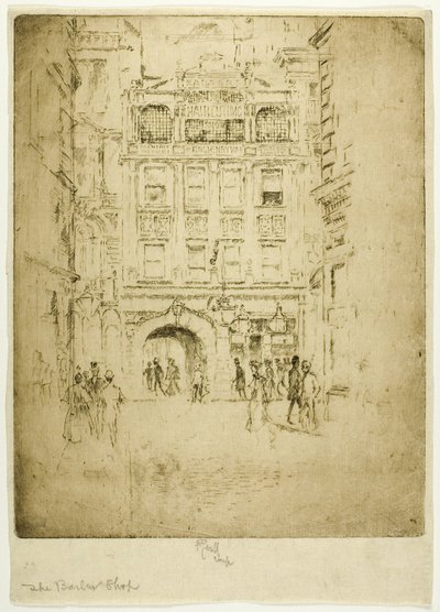 The Barber Shop by Joseph Pennell