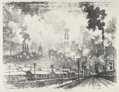 The Coal Mine by Joseph Pennell