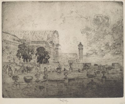 The Crystal Palace by Joseph Pennell