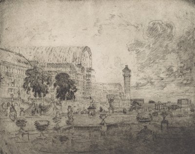 The Crystal Palace, 1905 by Joseph Pennell