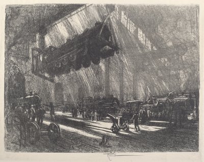 The Flying Locomotive by Joseph Pennell