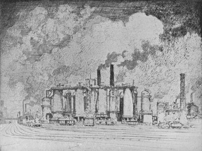 The Great White Cloud, Leeds by Joseph Pennell
