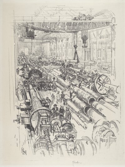 The Gun Shop by Joseph Pennell