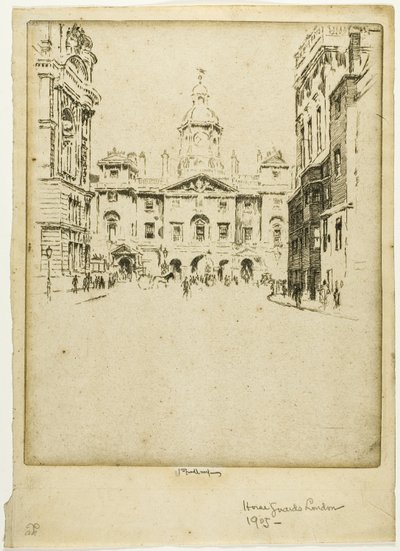 The Horse Guards by Joseph Pennell