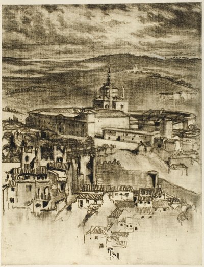 The Hospice of Saint John, Toledo by Joseph Pennell