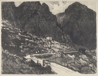 The Shining Rocks, Delphi, 1913 by Joseph Pennell