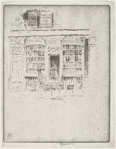 The Tobacco Shop by Joseph Pennell