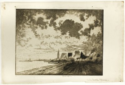 The Tracks, Chicago by Joseph Pennell