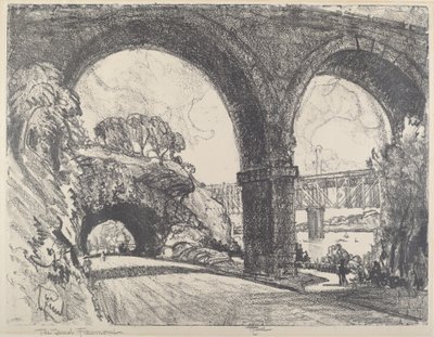 The Tunnel in the Park by Joseph Pennell