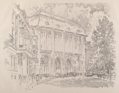 Wertheim, Leipziger-Platz, Berlin by Joseph Pennell