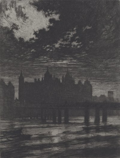 Whitehall Court, 1903 by Joseph Pennell