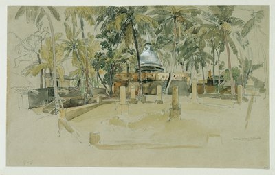 Buddhist Temple in Ceylon (Sri Lanka) by Joseph Selleny