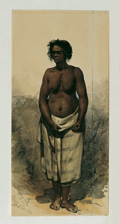 Native Woman from Woolongong (Wollongong), Australia by Joseph Selleny