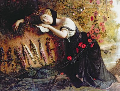 Ophelia, 1860 by Joseph Severn
