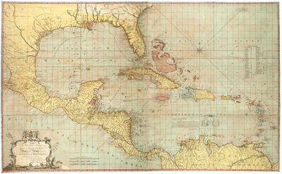Chart of the West Indies by Joseph Smith Speer