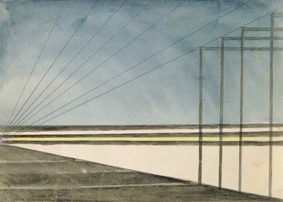 Telegraph Poles by Joseph Stella