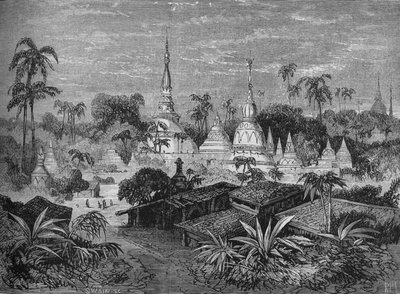 Pagodas, near Pegu by Joseph Swain