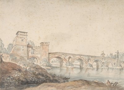 Ponte Molle, Rome, 18th century by Joseph Vernet.