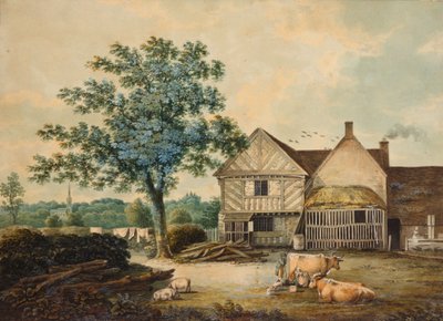 Farmyard near Aston Hall by Joseph Wright