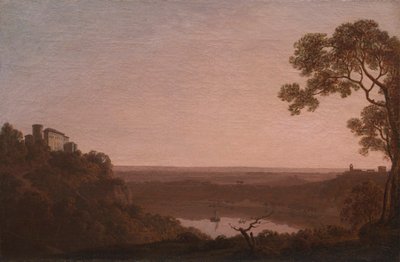 Lake Nemi by Joseph Wright of Derby