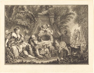 Country Pleasures by Joseph de Longueil after Charles Eisen