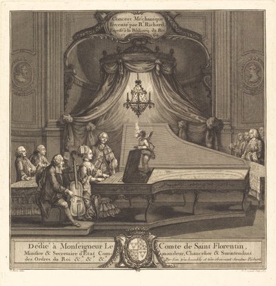 The Mechanical Concert by Joseph de Longueil after Charles Eisen