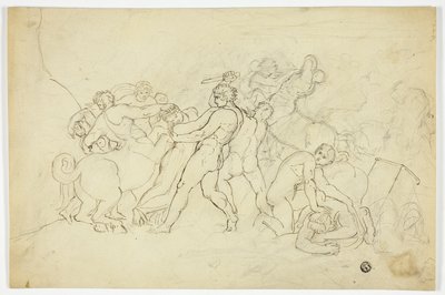 Battle of Lapiths and Centaurs by Joshua Cristall